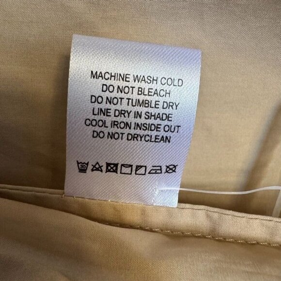 Song of Style Kelso Top 100% Cotton Sand Beige Oversized Button Up Shirt Size S - Picture 15 of 15